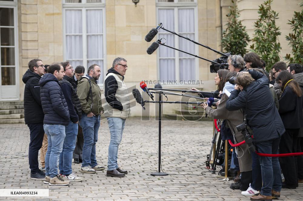 Rural Coordination President at the Hotel Matignon - Paris