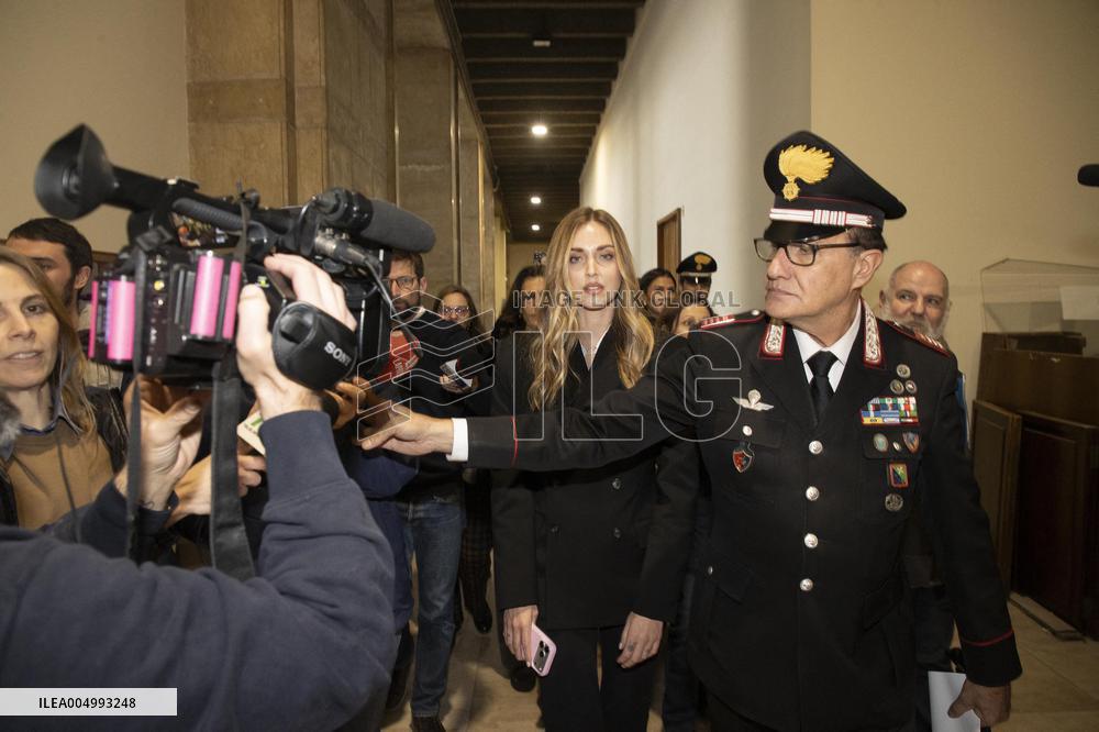 Hearing against Chiara Ferragni - Milan