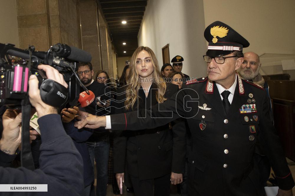 Hearing against Chiara Ferragni - Milan