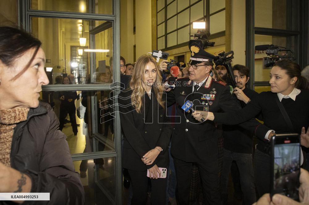 Hearing against Chiara Ferragni - Milan