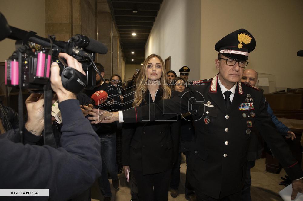 Hearing against Chiara Ferragni - Milan