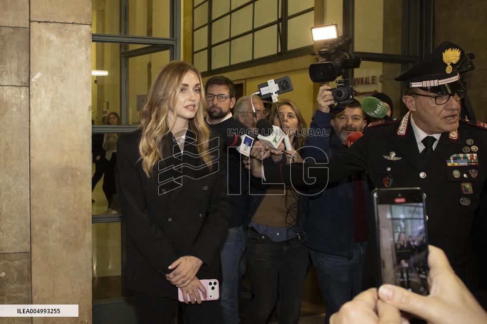 Hearing against Chiara Ferragni - Milan