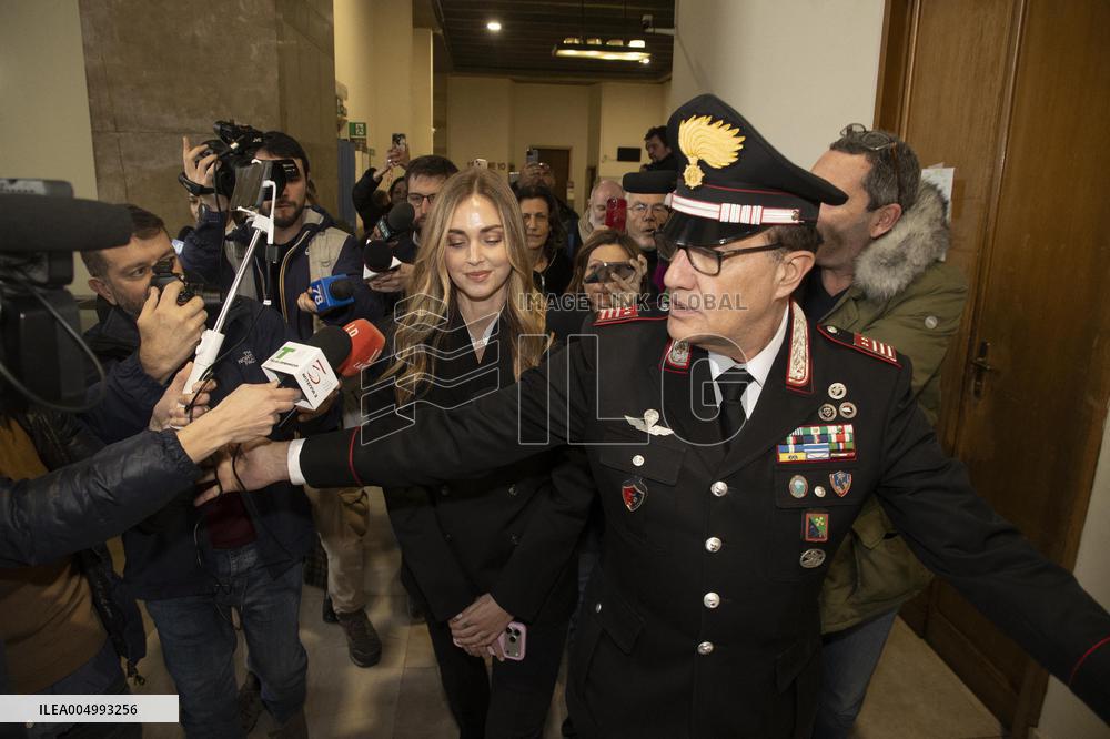 Hearing against Chiara Ferragni - Milan