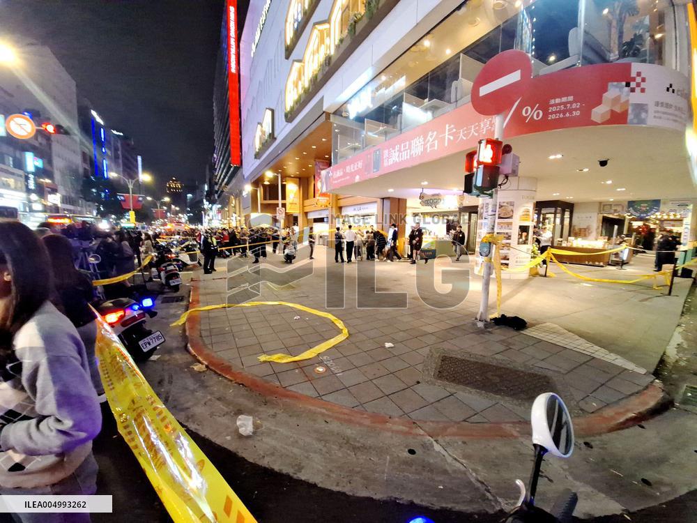 Man attacks bystanders in Taipei