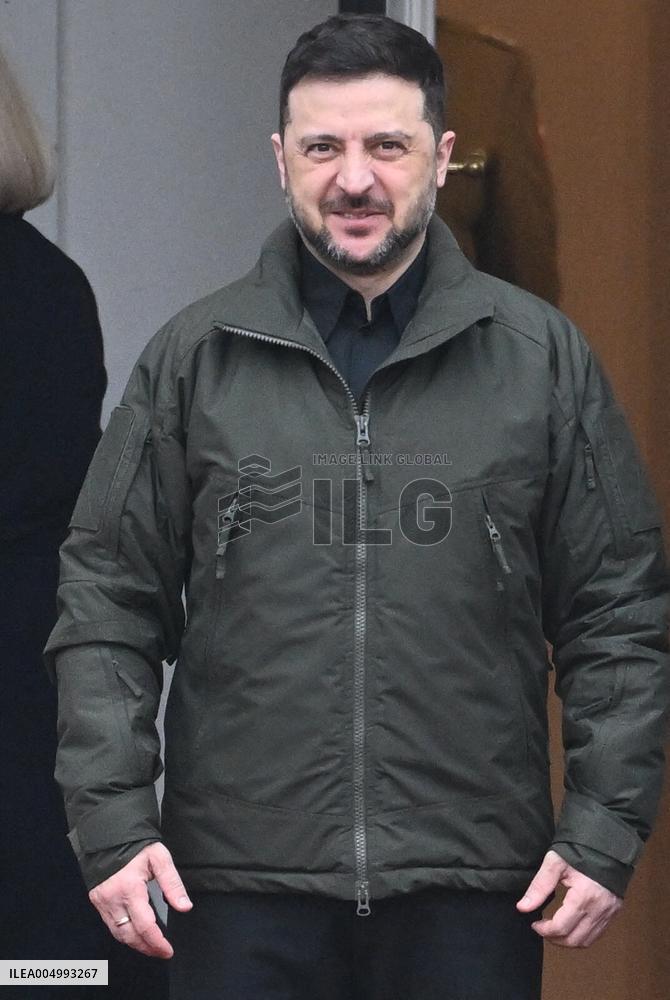 Ukrainian President Volodymyr Zelensky visits Warsaw - Poland