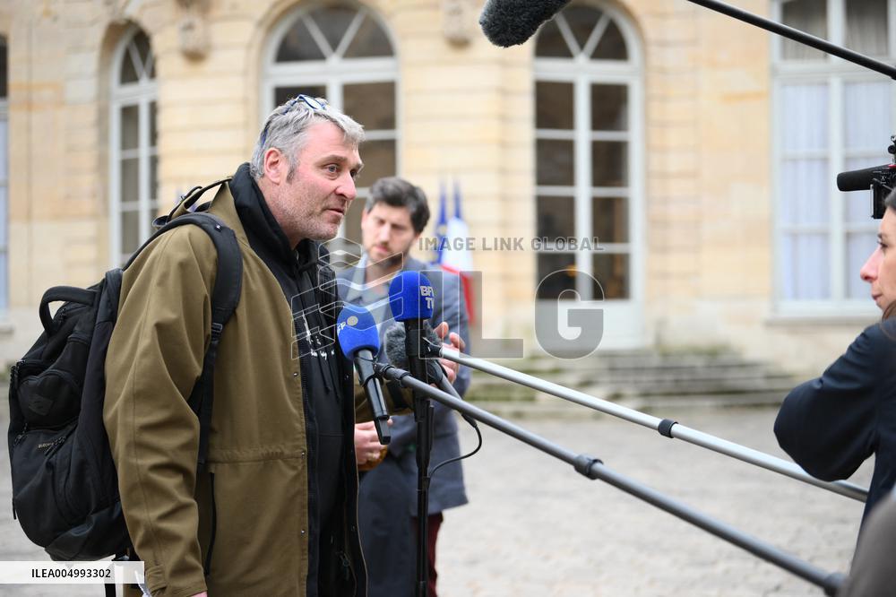 Confederation Paysanne General Secretary at the Hotel Matignon - Paris