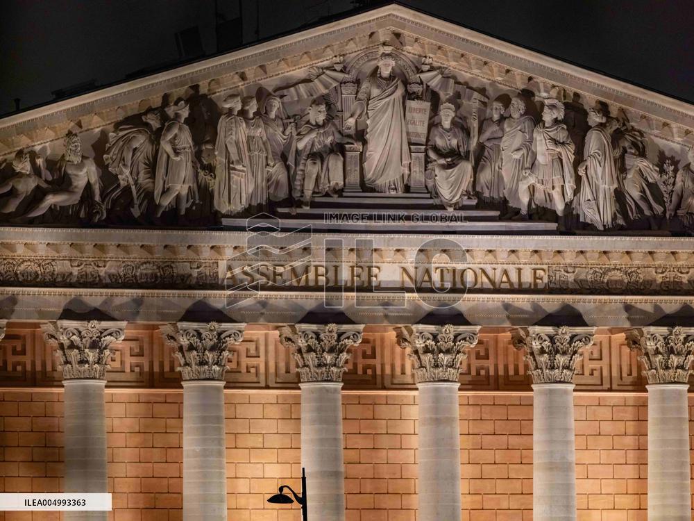 Illustration - The French National Assembly's Façade - Paris