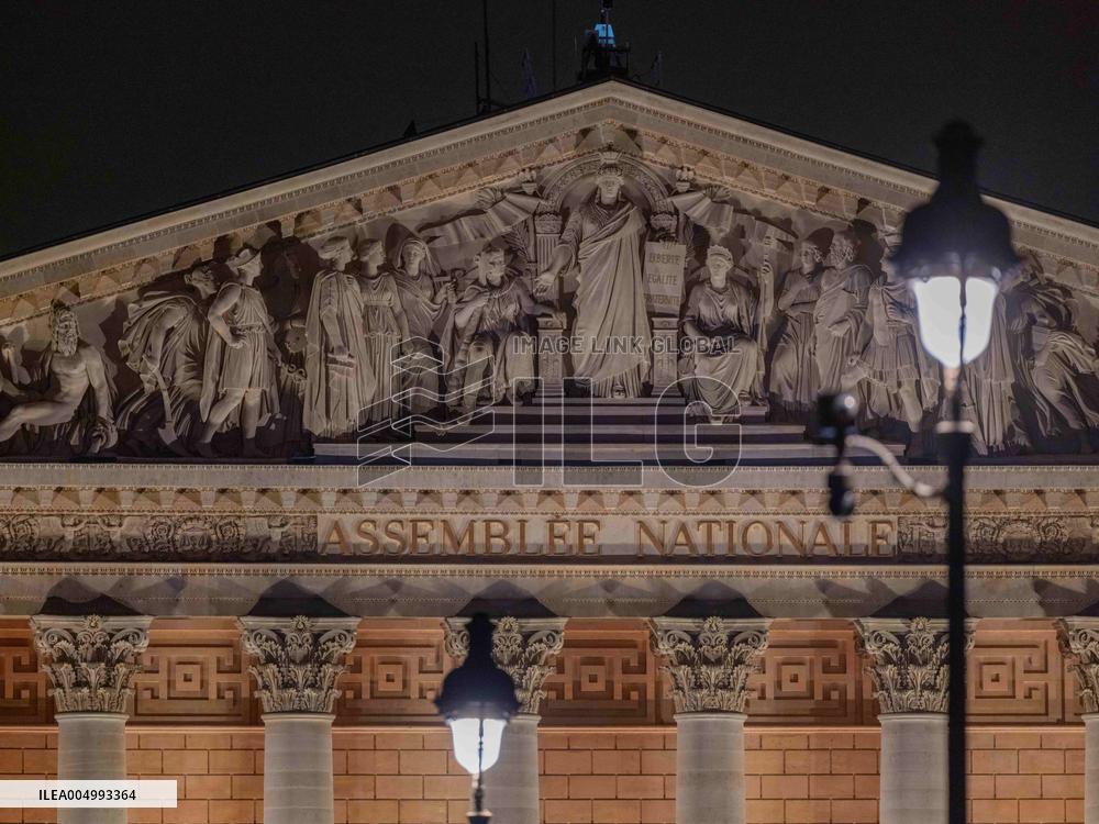 Illustration - The French National Assembly's Façade - Paris