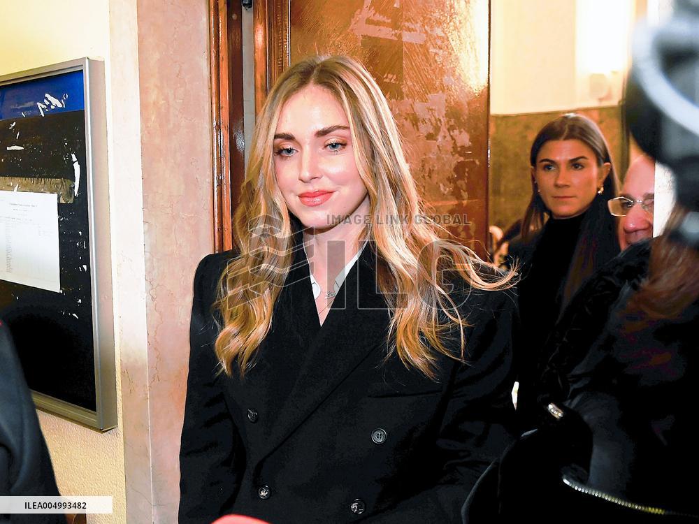 Chiara Ferragni in Court for the Pandoro Gate Trial - Milan