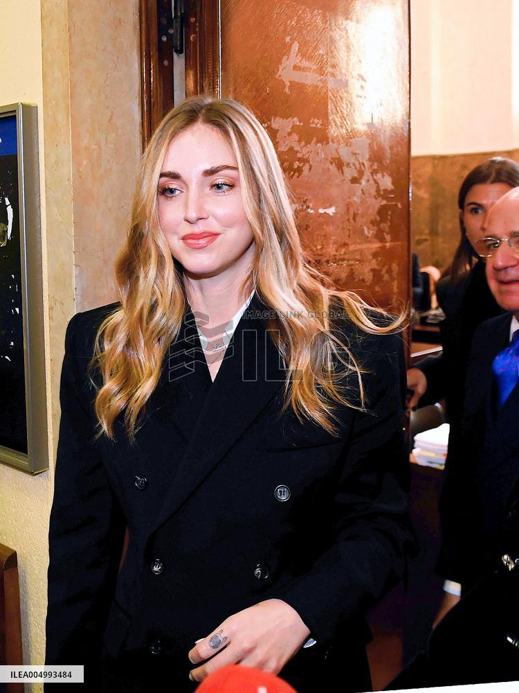 Chiara Ferragni in Court for the Pandoro Gate Trial - Milan