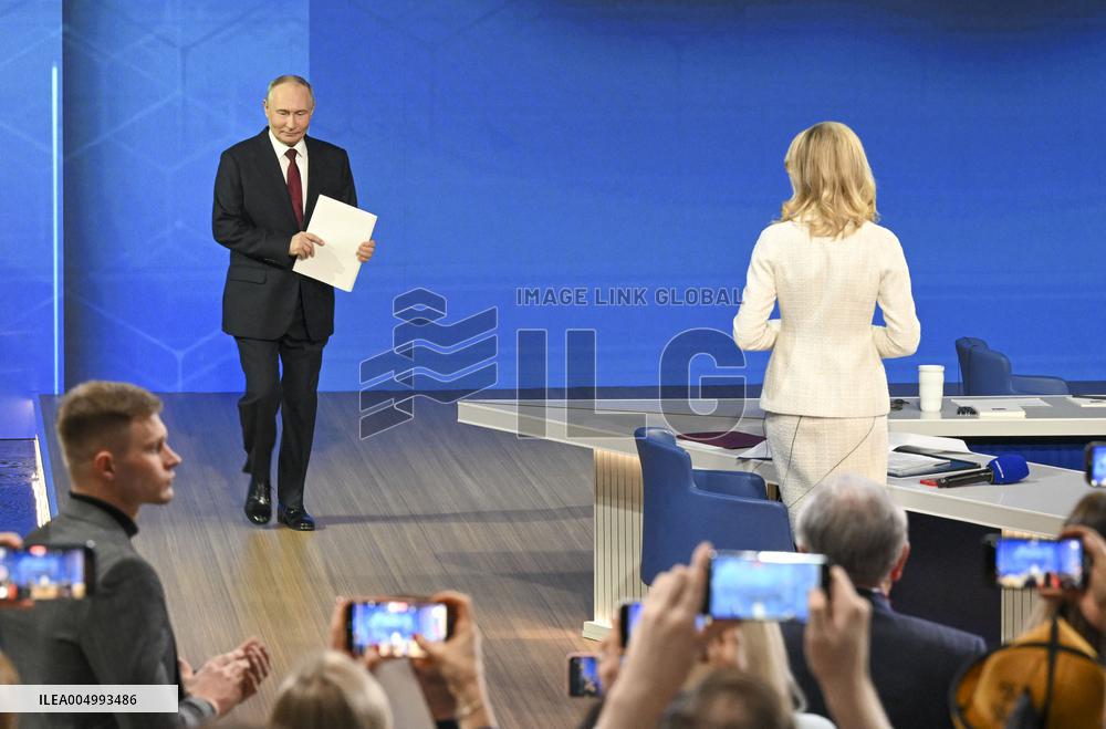 Putin's Annual Year End Press Conference - Moscow