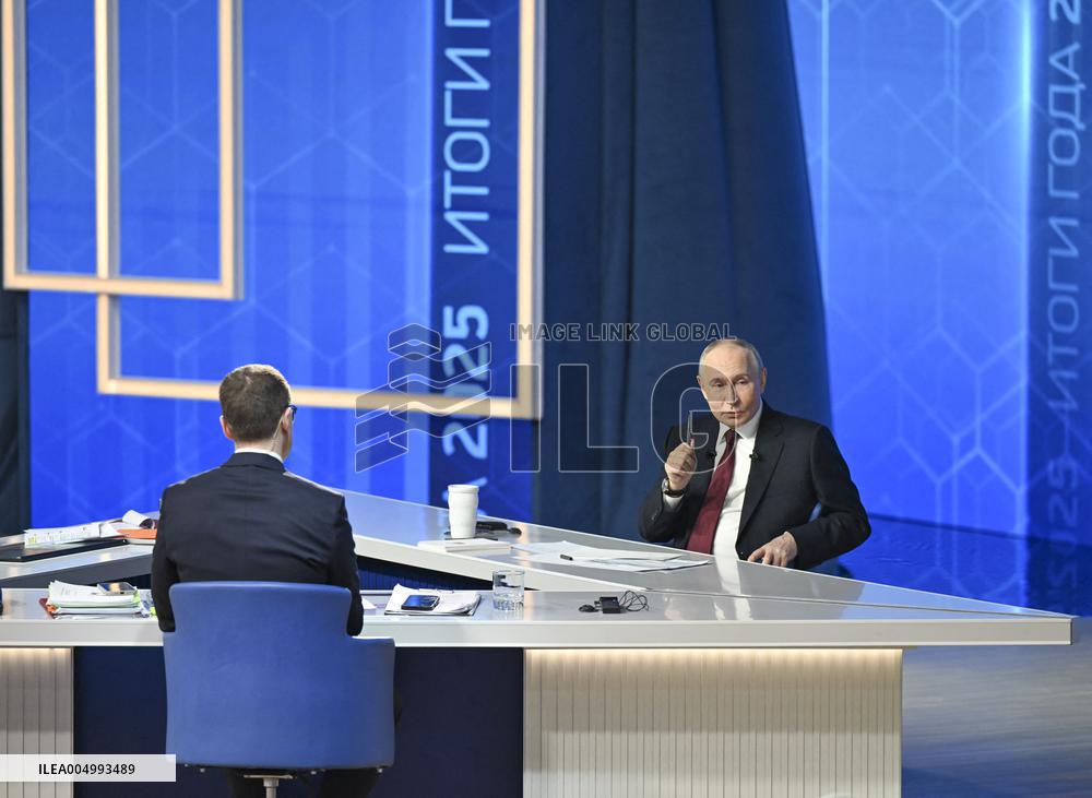 Putin's Annual Year End Press Conference - Moscow