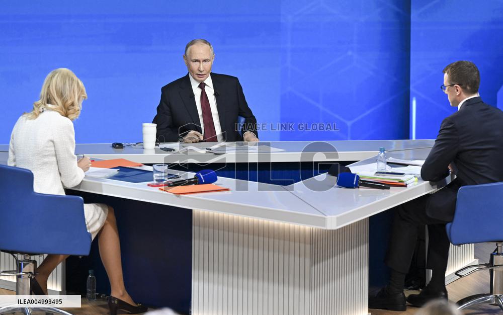 Putin's Annual Year End Press Conference - Moscow