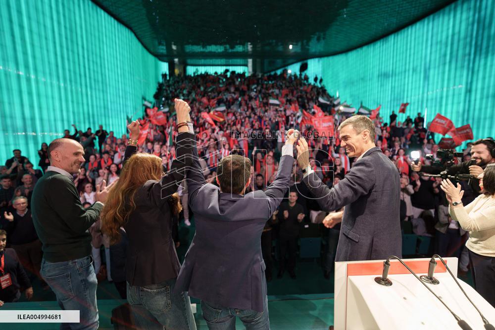 PSOE Campaign Closing Event In Villanueva de la Serena - Spain