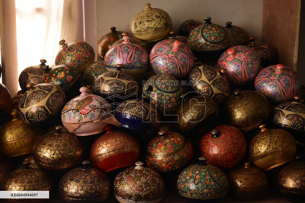 Production of Paper Mache Christmas Ornaments - India