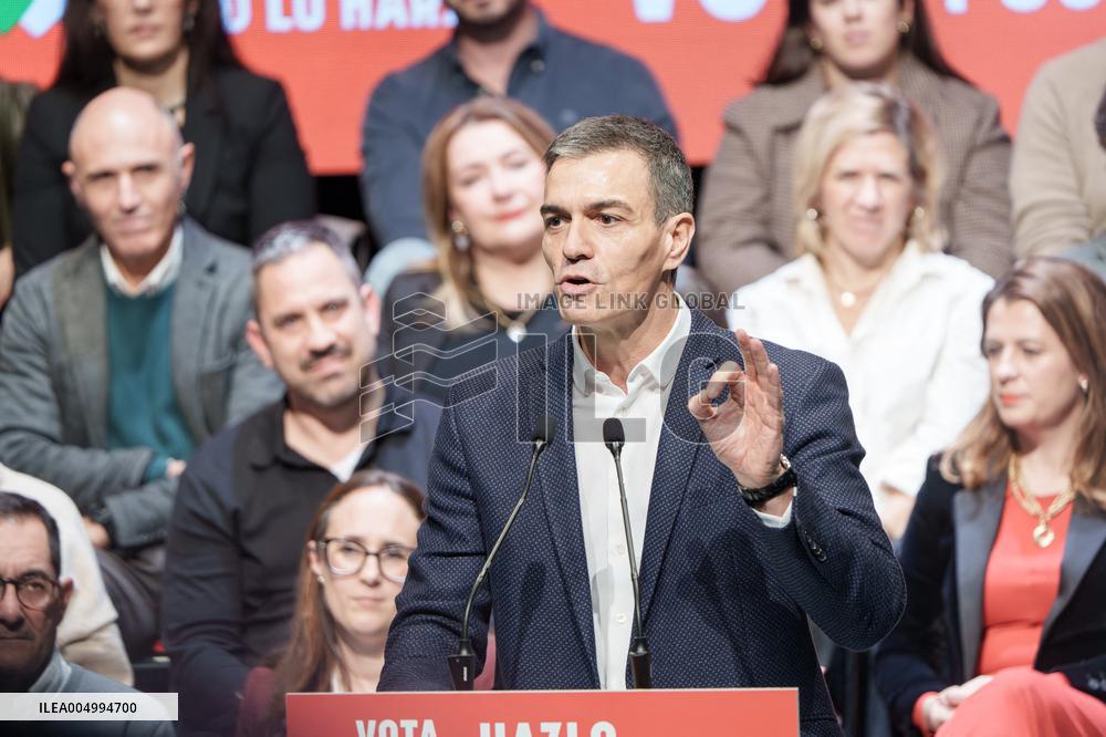 PSOE Campaign Closing Event In Villanueva de la Serena - Spain