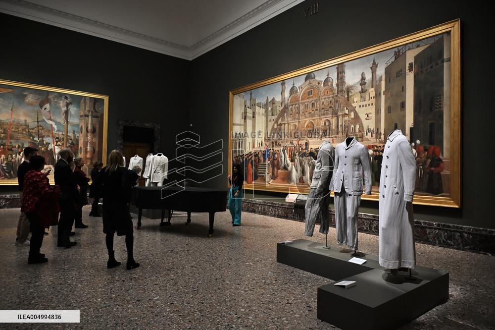 Milan, Italy Giorgio Armani.Milan, for love exhibition at the Brera Art Gallery