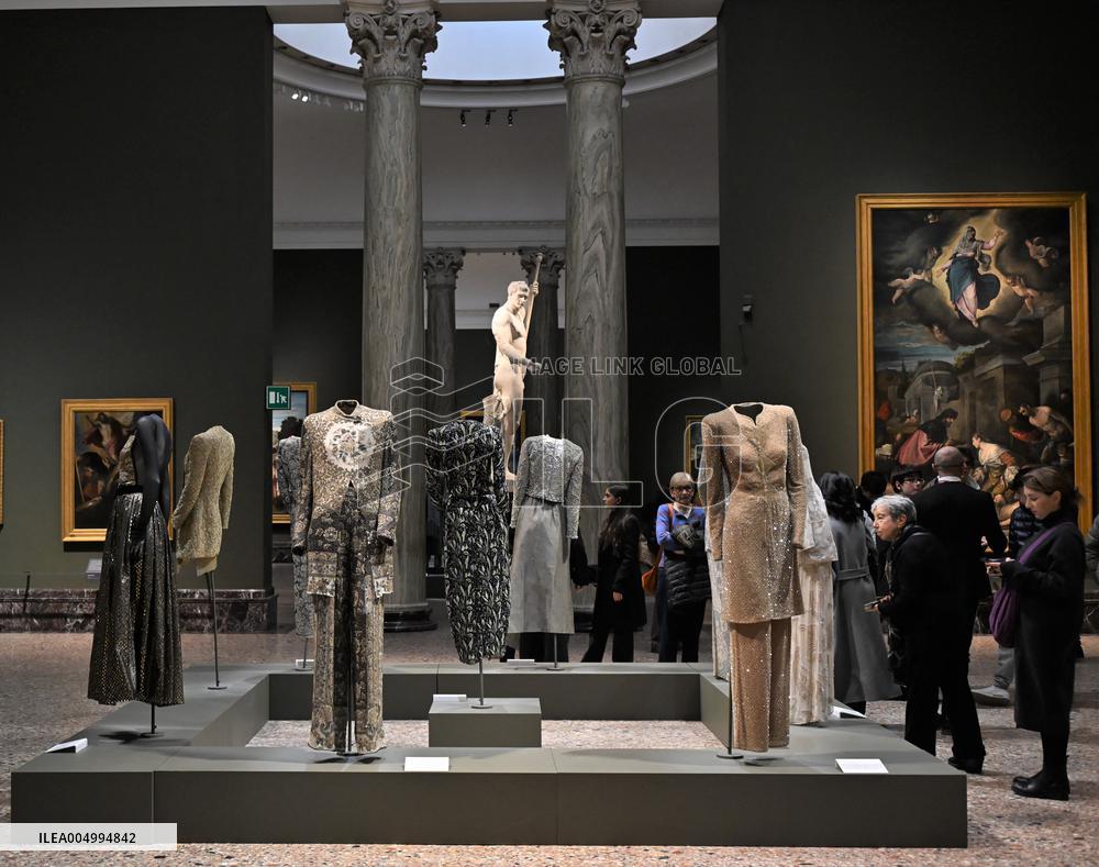 Milan, Italy Giorgio Armani.Milan, for love exhibition at the Brera Art Gallery