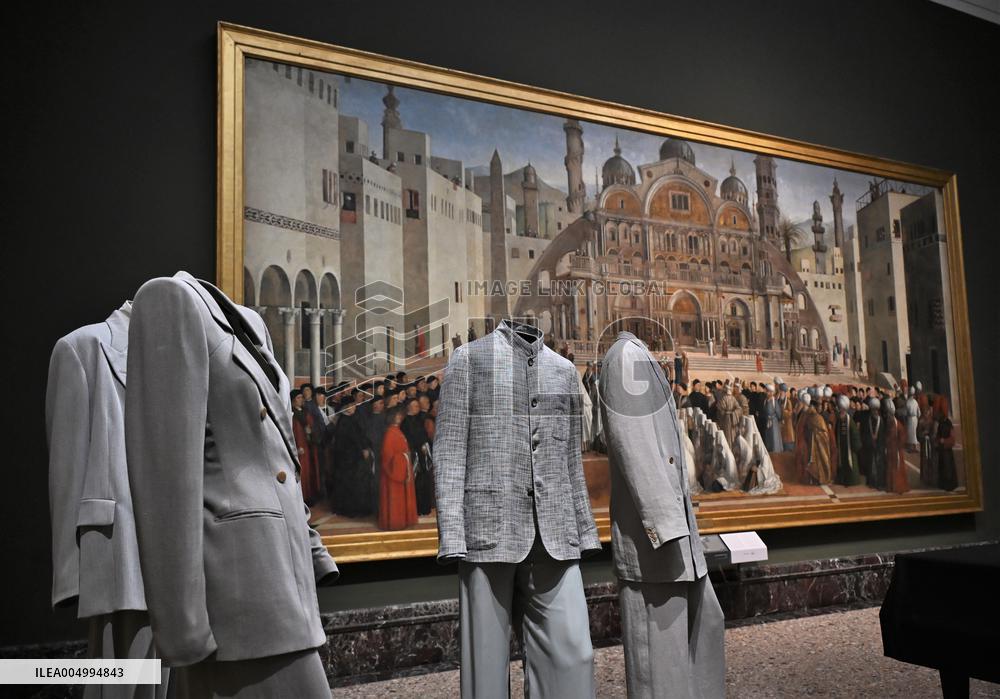 Milan, Italy Giorgio Armani.Milan, for love exhibition at the Brera Art Gallery