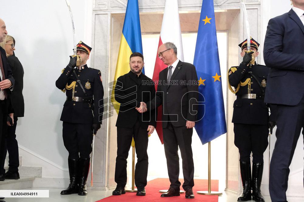 President of Ukraine Volodymyr Zelensky in the Sejm - Poland