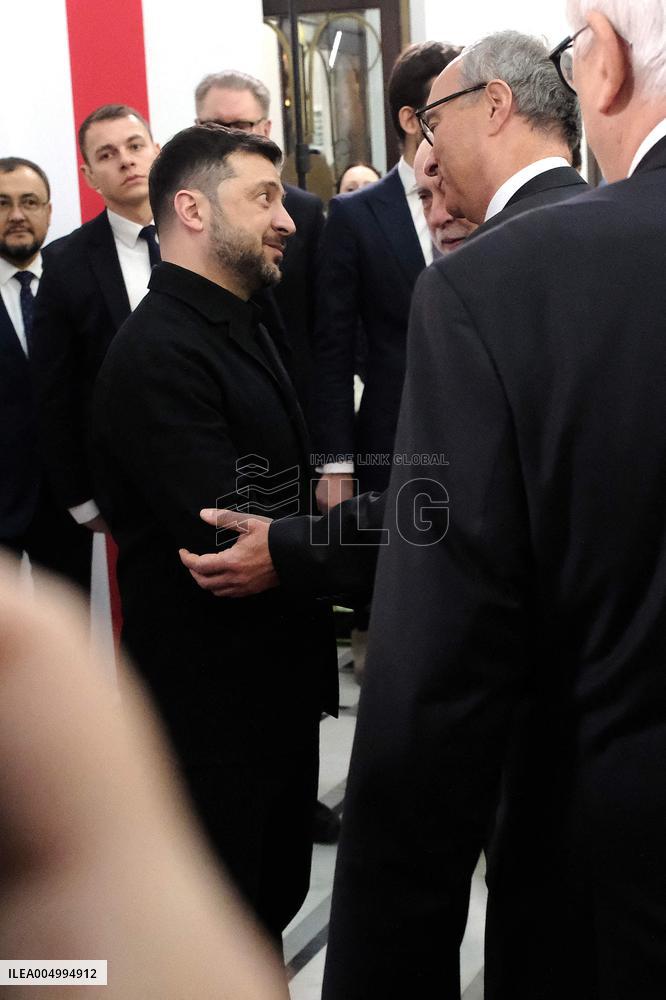 President of Ukraine Volodymyr Zelensky in the Sejm - Poland