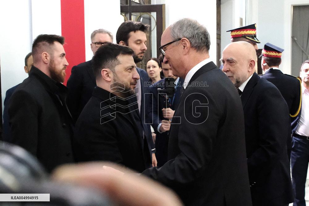 President of Ukraine Volodymyr Zelensky in the Sejm - Poland