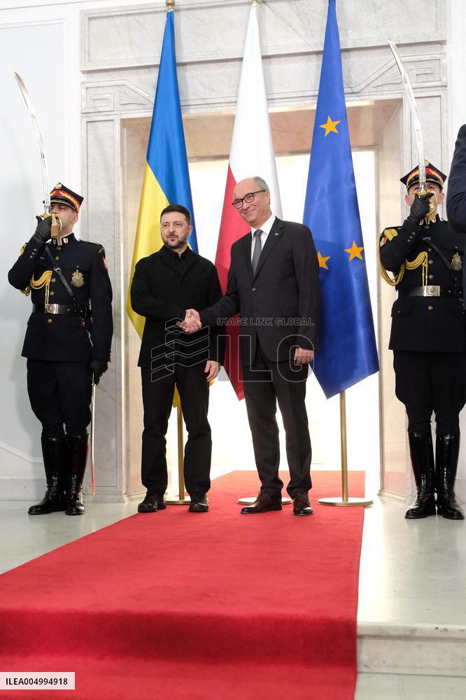 President of Ukraine Volodymyr Zelensky in the Sejm - Poland