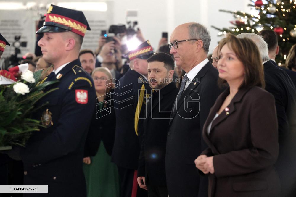 President of Ukraine Volodymyr Zelensky in the Sejm - Poland