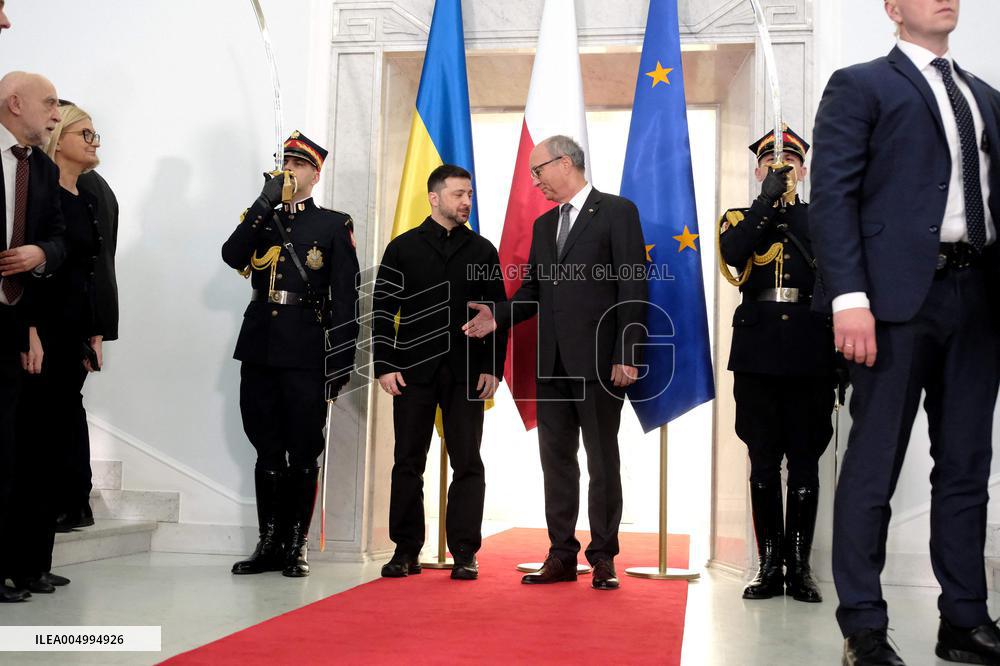 President of Ukraine Volodymyr Zelensky in the Sejm - Poland