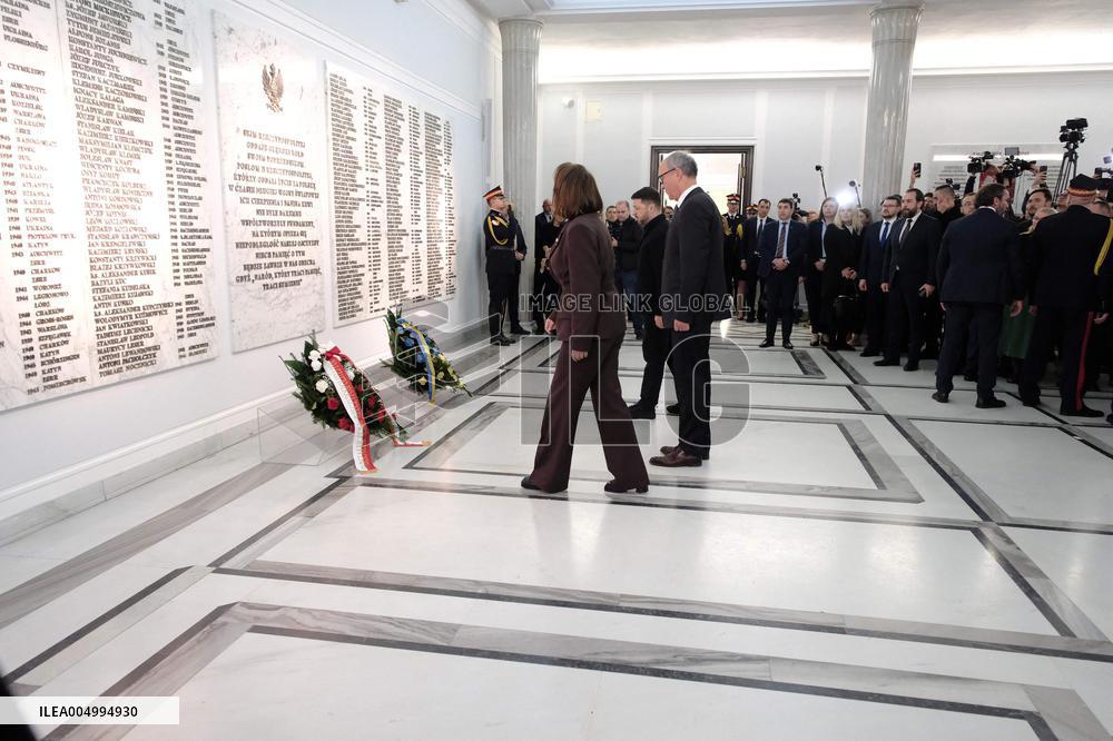 President of Ukraine Volodymyr Zelensky in the Sejm - Poland