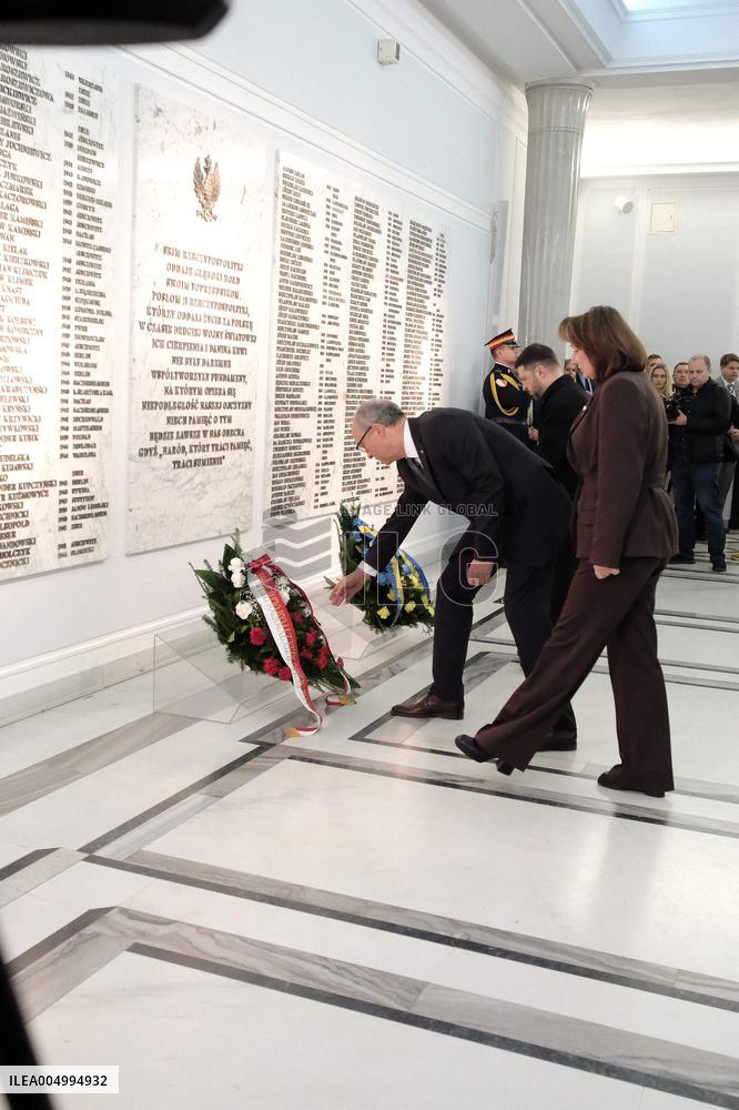 President of Ukraine Volodymyr Zelensky in the Sejm - Poland