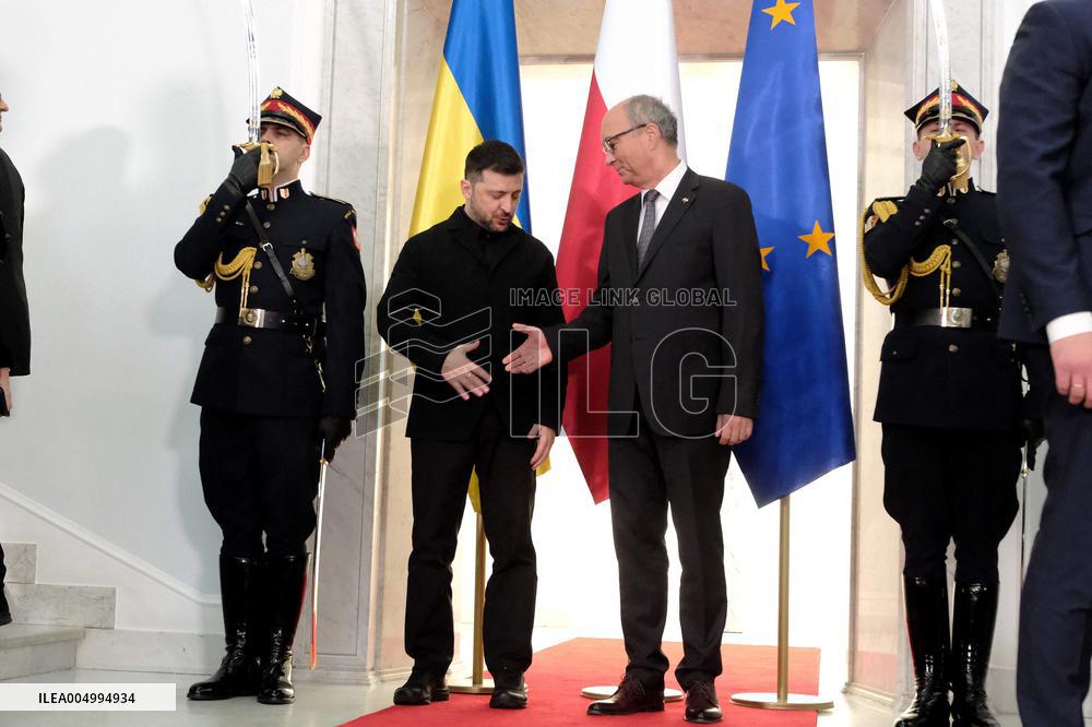 President of Ukraine Volodymyr Zelensky in the Sejm - Poland