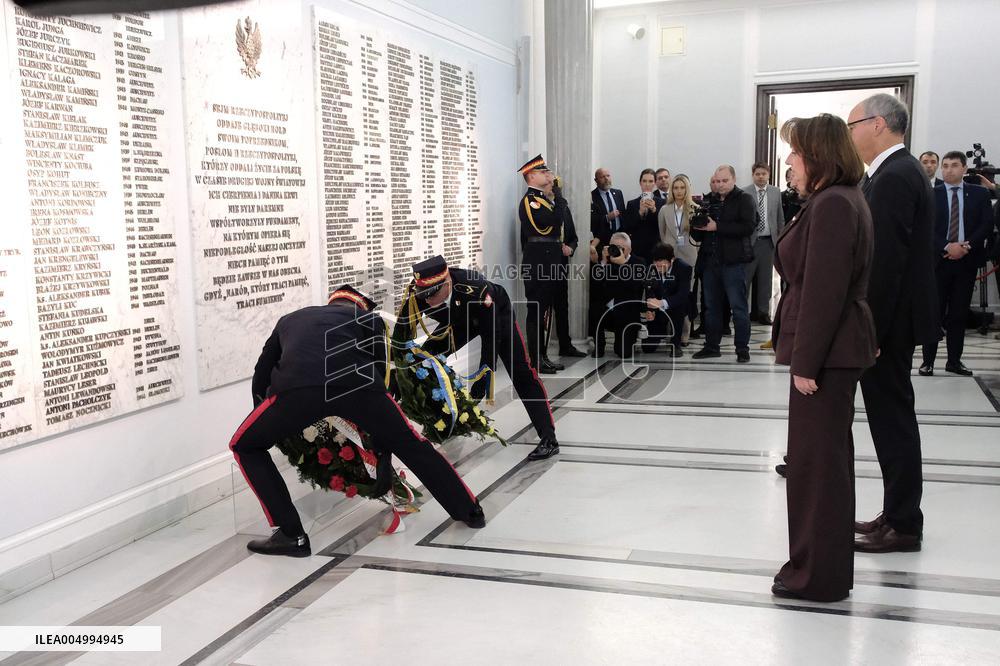 President of Ukraine Volodymyr Zelensky in the Sejm - Poland