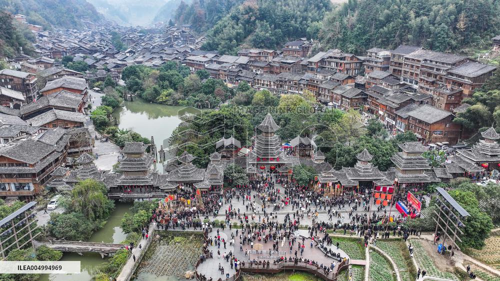 Dong New Year at Zhaoxing Dong Village - Chin
