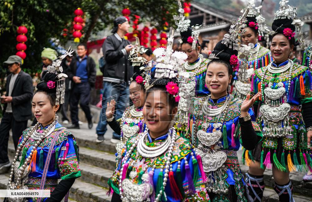 Dong New Year at Zhaoxing Dong Village - Chin