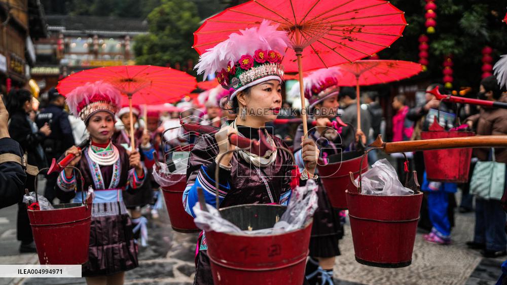 Dong New Year at Zhaoxing Dong Village - Chin