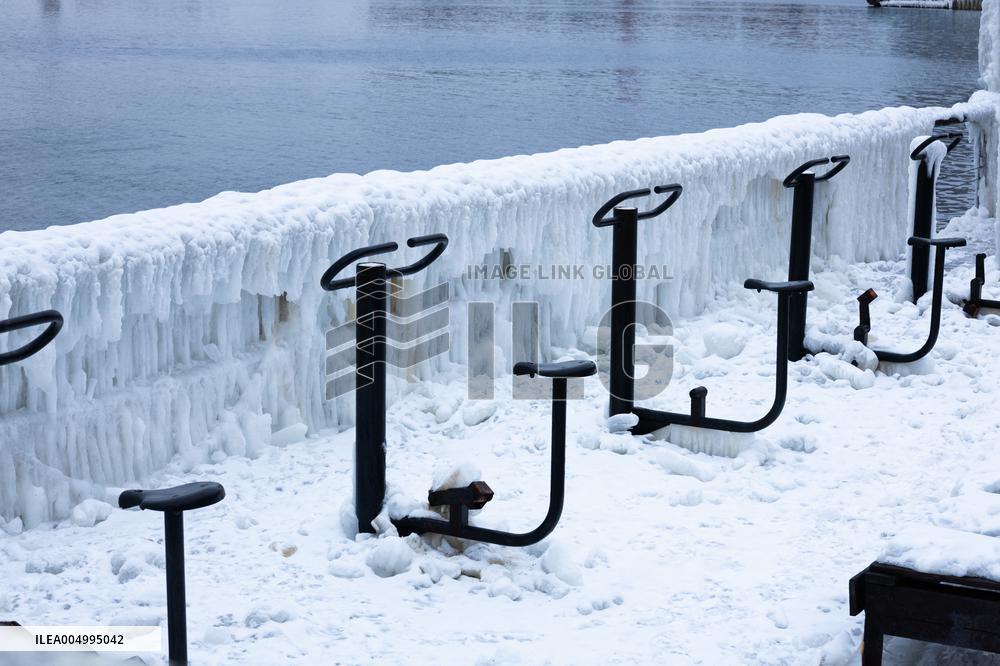 Icicles Hang Over Scenic Views - Vladivostok