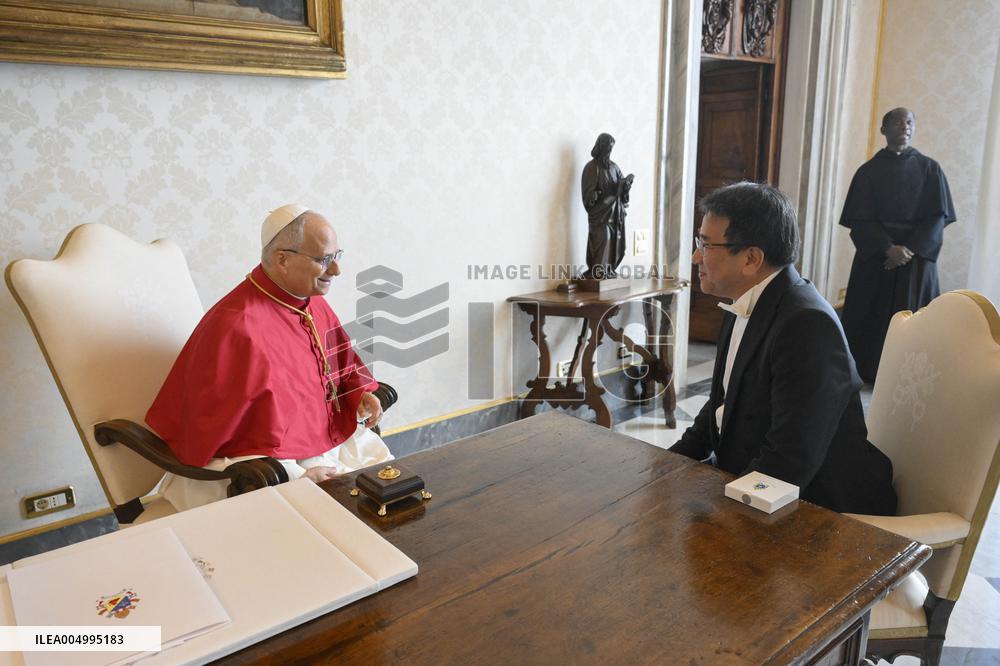 Pope Leo XIV Receives The Ambassador of Japan - Vatican
