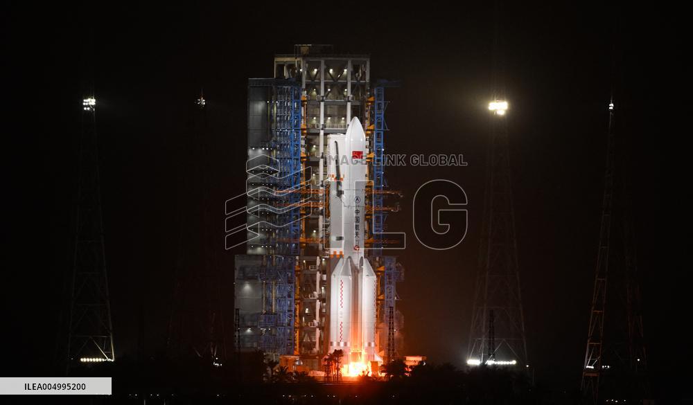 Test Satellite Launch From Wenchang - China