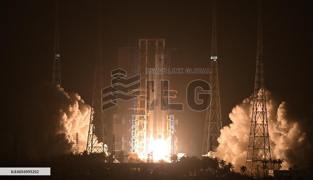 Test Satellite Launch From Wenchang - China
