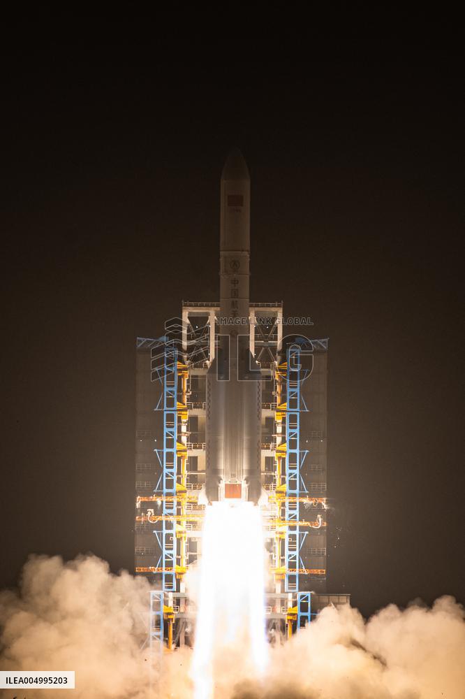 Test Satellite Launch From Wenchang - China
