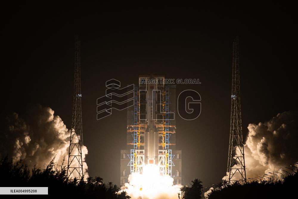 Test Satellite Launch From Wenchang - China