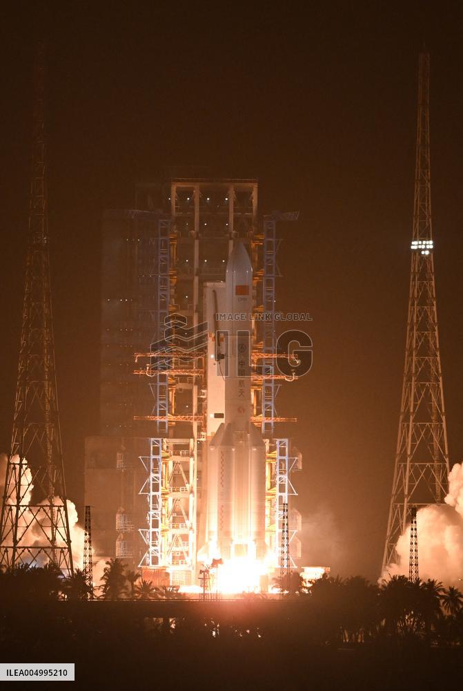 Test Satellite Launch From Wenchang - China