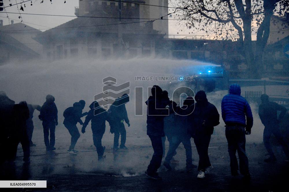 Clashes During The Protest Against The Askatasuna Eviction - Turin