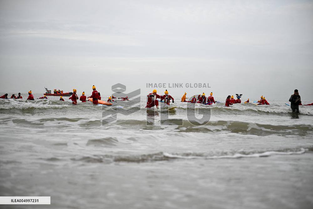 Winter Surf Event At Scheveningen Beach - Netherlands