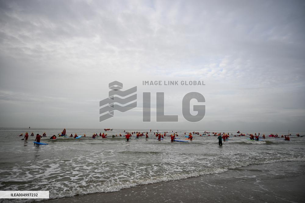 Winter Surf Event At Scheveningen Beach - Netherlands