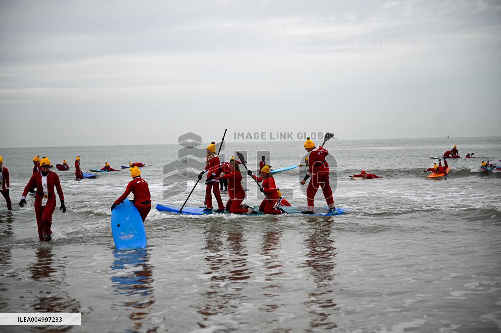 Winter Surf Event At Scheveningen Beach - Netherlands