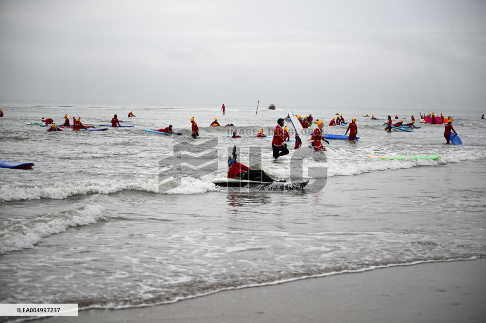 Winter Surf Event At Scheveningen Beach - Netherlands