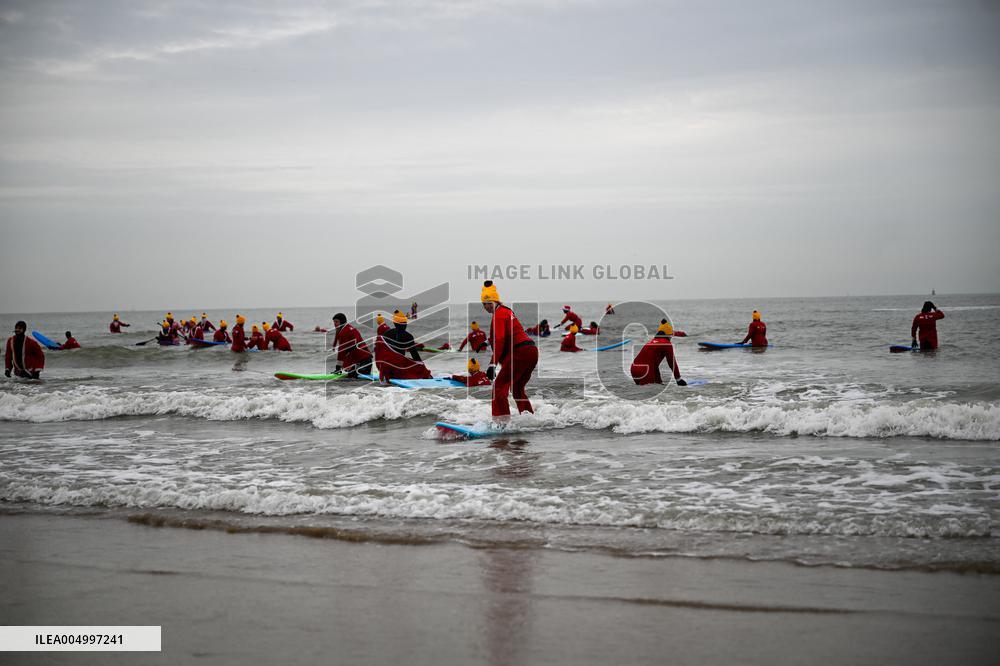 Winter Surf Event At Scheveningen Beach - Netherlands