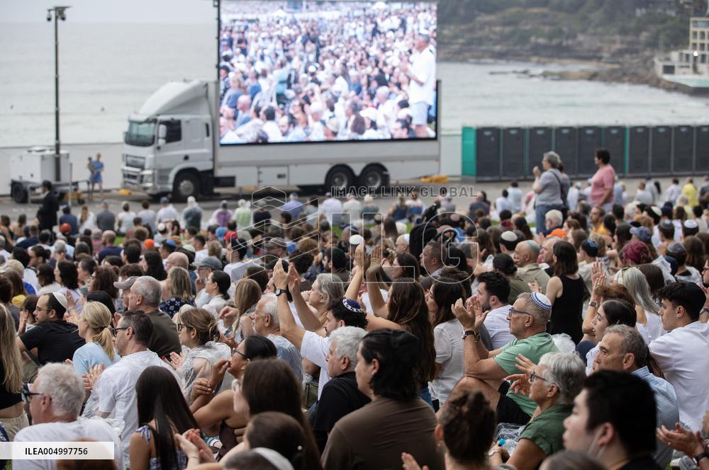 Bondi Beach Memorial Service in Sydney - Australia